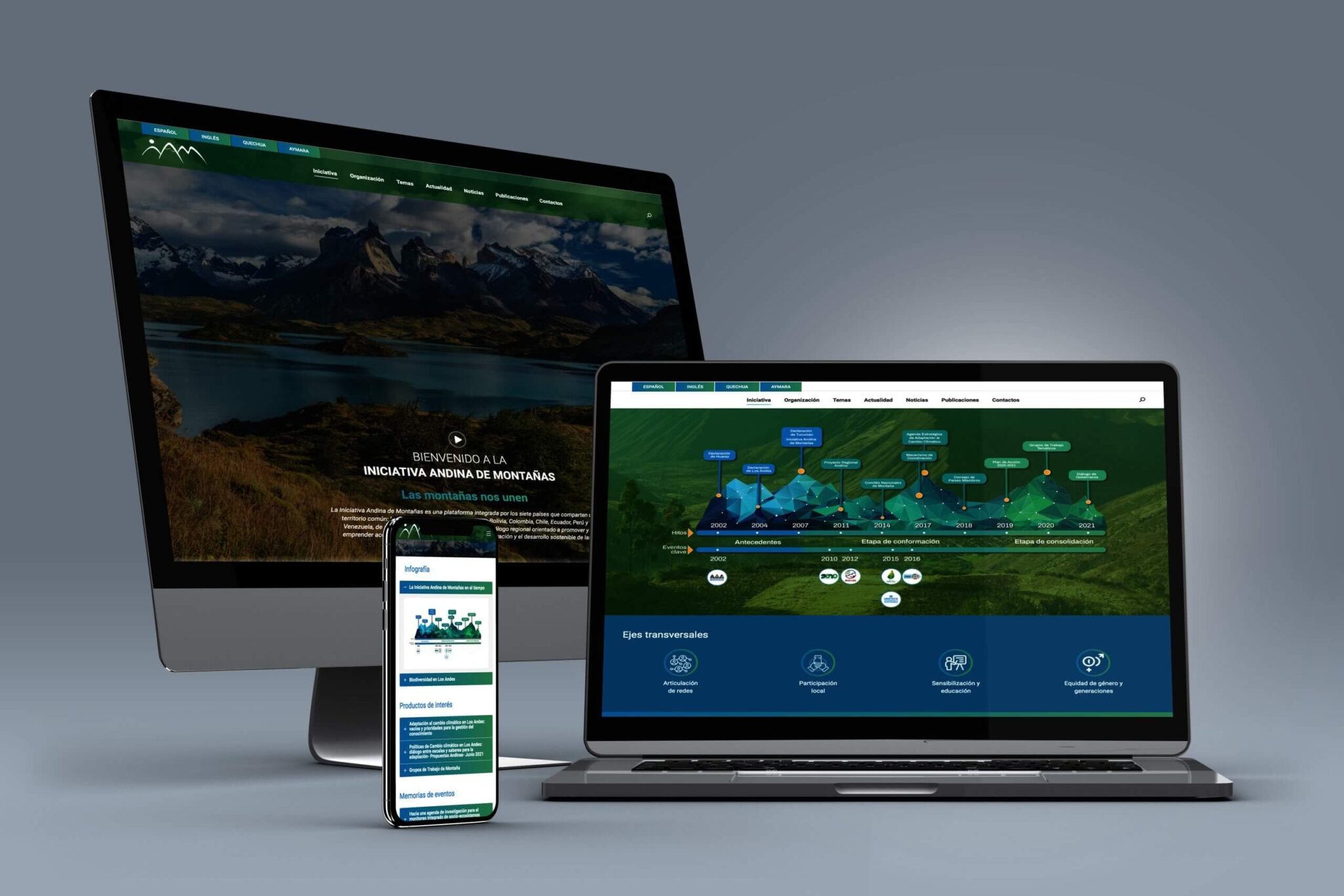 Web Iniciativa Andina de montaña